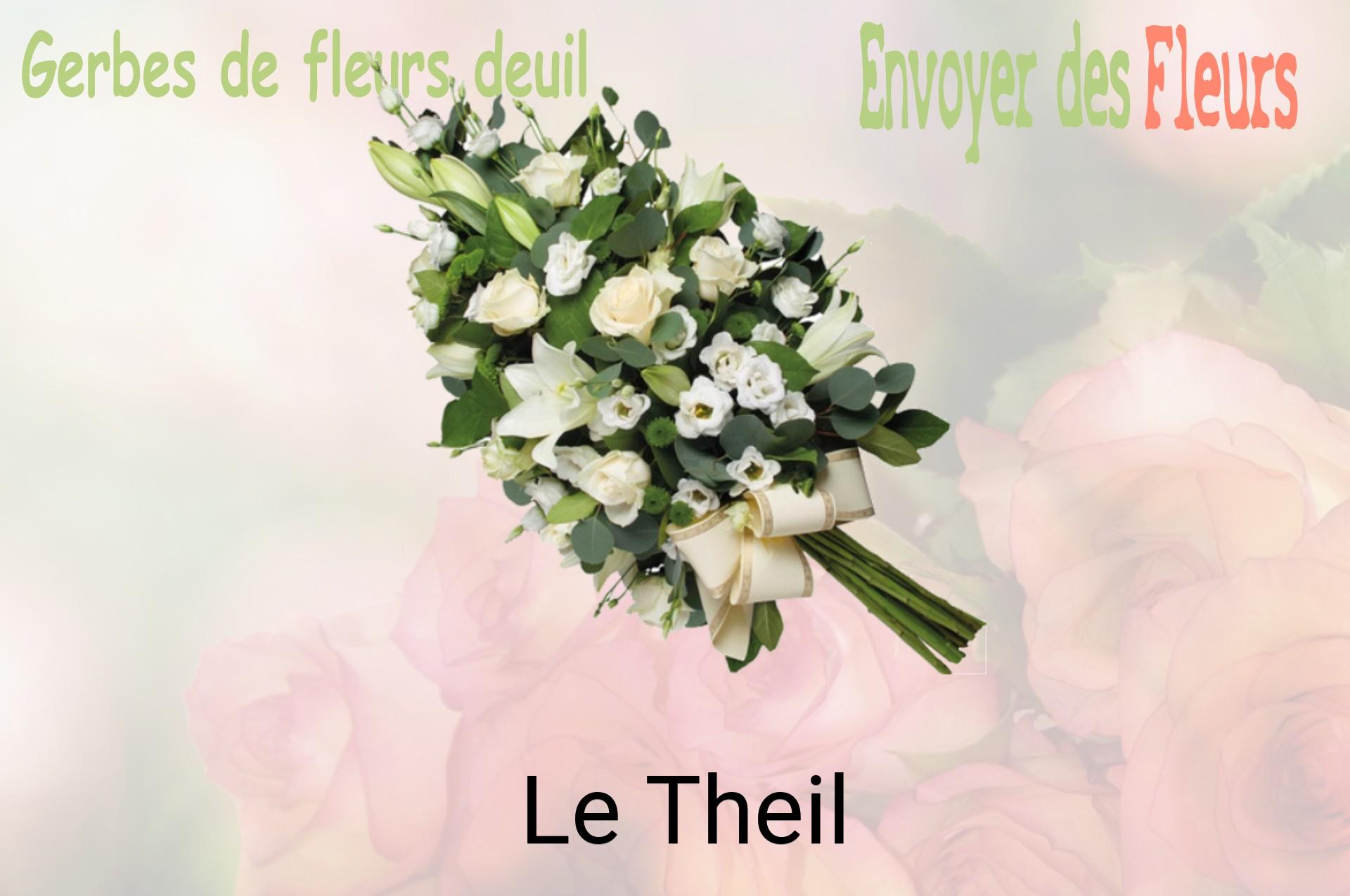 Gerbe de fleurs de deuil livrée à Le Theil